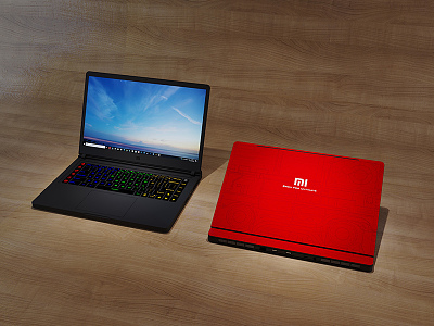 Modern Laptop Xiaomi Game Book 3d model