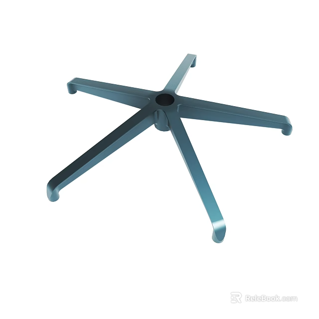 Durable Metal Five Star Furniture Base With Stable Structure For Office Chairs 3d model 