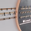 Practical And Decorative Wall Hooks With Multiple Designs And Minotli For Home Organization 3d model