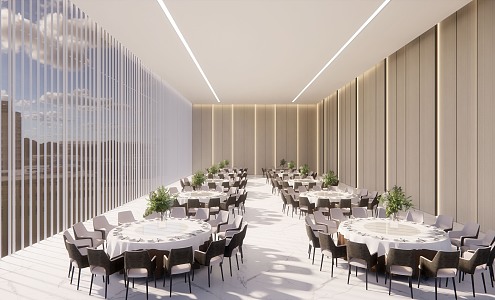 Modern Restaurant 3d model