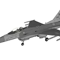 Silver Fighter Jet Model on Orange Background featuring VMFA 141688 Markings Underwing Missiles Transparent Cockpit