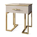 Modern Nightstands With Drawers Gold Accent Legs And Light Gray Finish In Various Designs