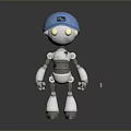 Robot Assistant Small Robot Butler Robot Butler Figure Game Figure 3d model