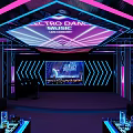 KTV Entertainment Venue With Electro Dance Stage LED Screen Neon Lights And Private Karaoke Rooms