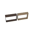 Modern Wooden Sideboard With Two Drawers And Open Lower Shelf Design