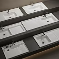 Modern White Kitchen Sink Designs With Drainer And Faucet On