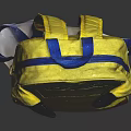 Yellow Pikachu Backpack With Cartoon Design Black Ears Red Cheeks And Pokémon Logo