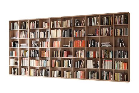 Bookcase Books 3d model