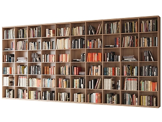 Bookcase Books 3d model