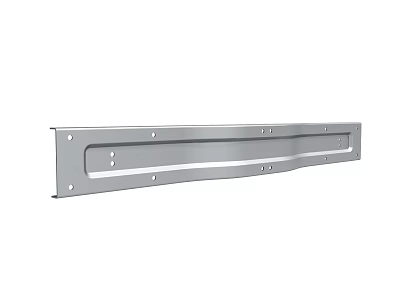 Stainless Steel Mounting Bar with Multiple Holes for Secure Fixing Installation 3d model