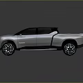 Modern Silver Black Pickup Truck With Sleek Design Open Bed And Alloy Wheels