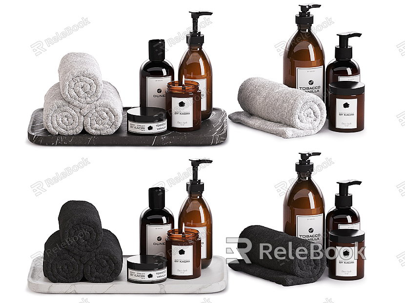 Modern toiletries washing bathroom ornaments model