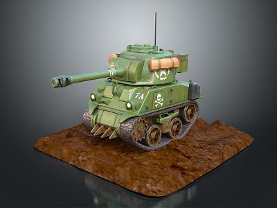 Modern Tank Sci-fi Tank Cartoon Tank Sci-fi Vehicle Sci-fi Chariot 3d model