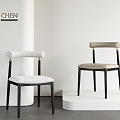 Modern single chair combination 3d model