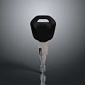 Durable Household Key With Black Handle And Transparent Teeth For Home Use