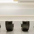 Modern Beauty Hair Salon Interior With Black Styling Chairs And Soft Lighting Design