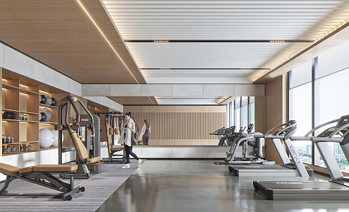 Modern Gym 3d model