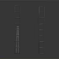 Various Metal Ladders With Different Heights And Sturdy Design For Home Or Industrial Use