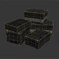 Heavy Duty Stacked Black Equipment Cases For Secure Storage And Transport