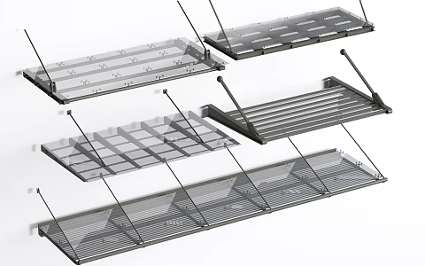 Modern Steel Structure Canopy Glass Canopy Outdoor Canopy 3d model