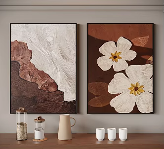 Modern Middle Ancient Style Decorative Painting 3d model