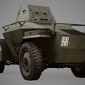 Classic Vintage Wheeled Military Tank With Green Body Insignia And Number 231