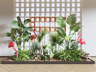 Modern Indoor Landscape Landscaping Landscape Setches Indoor Landscape Indoor Landscape Bryophytes Plant Heap 3d model