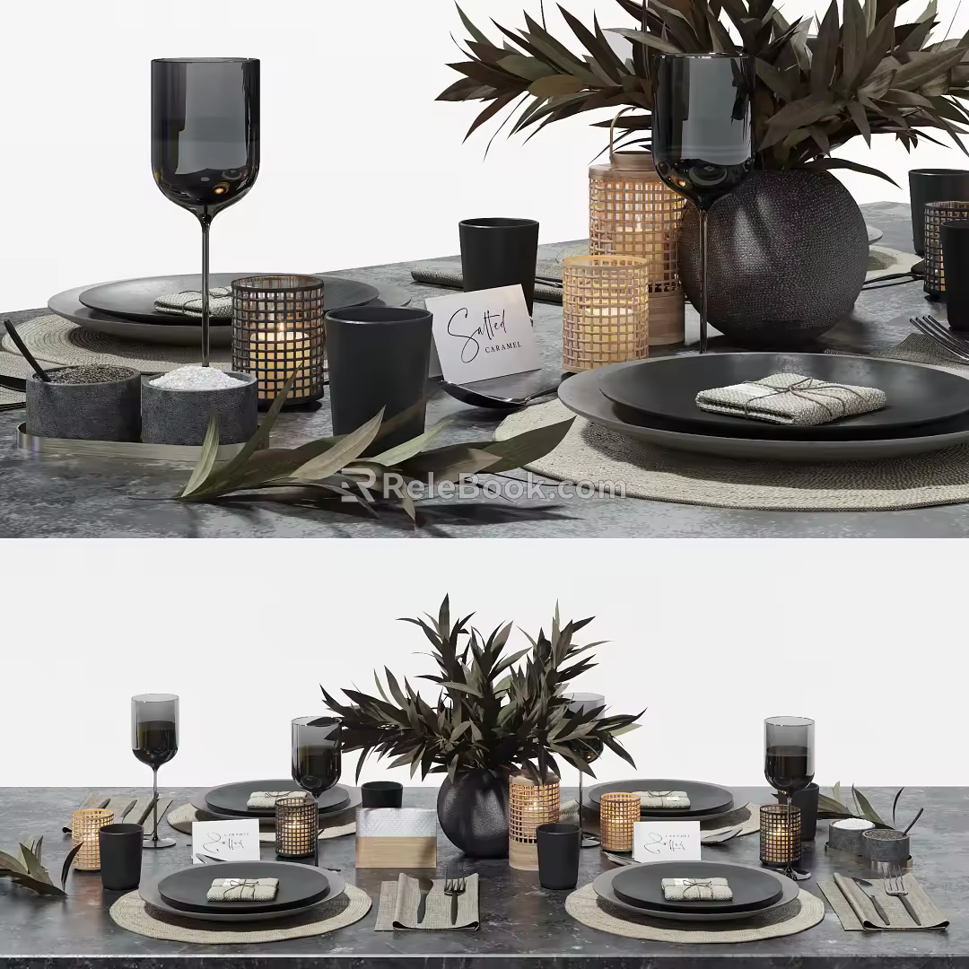 Modern Tableware 3d model