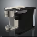 Modern BURIC Electric White And Black Water Dispenser With Sleek Design And Transparent Panel
