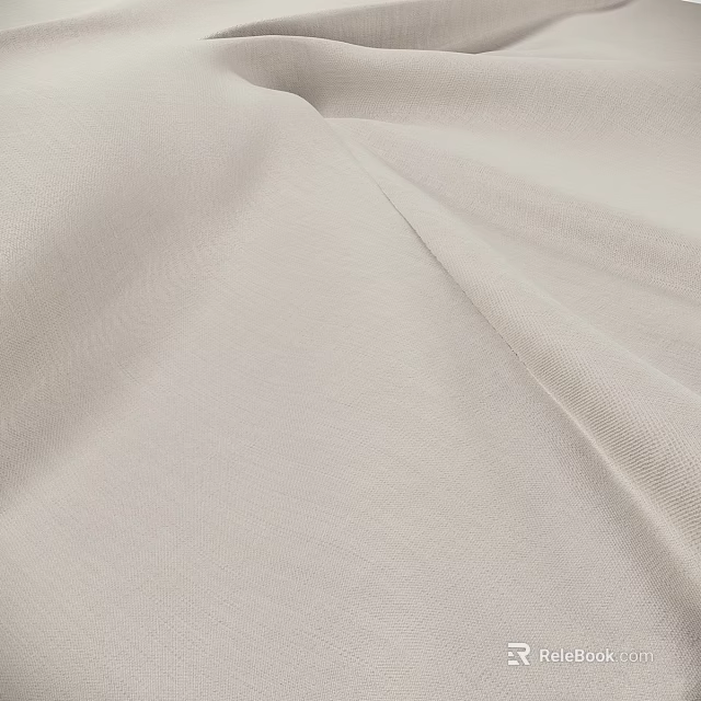 Beige Woven Fabric With Soft Texture For Home Upholstery Projects 3d model 