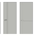 Modern Hinged Door Designs With Sleek Panel And Handle Details 3d model