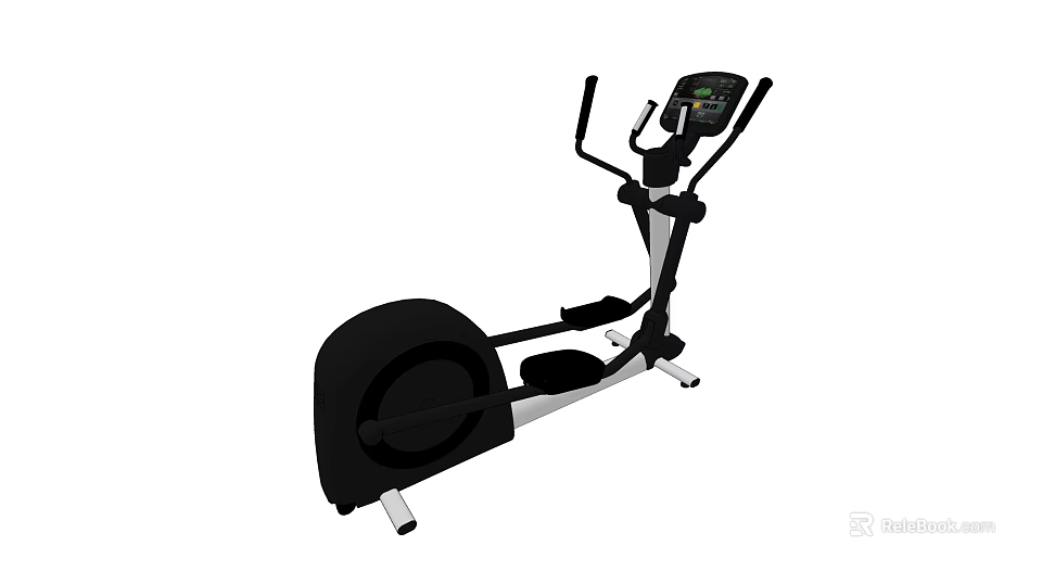 Elliptical Trainer For Indoor Home Fitness Cardio Workout Training Sessions 3d model 