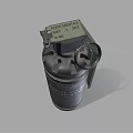 Detailed 3D Render of Model 2490 Fragmentation Hand Grenade Military Tactical Explosive Device