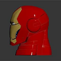 Iron Man Helmet Character Collectible With Gold Red Color And Detailed Face Mask Design
