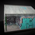 Vibrant Graffiti Art On Small Building Walls With Colorful Lettering And Creative Designs