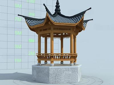 Ancient Pavilion of Chinese-style Ancient Architecture model