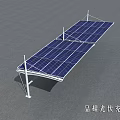 Efficient Solar Charging Canopy with Photovoltaic Panels for Outdoor Energy Supply