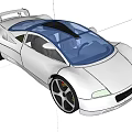 Sleek Silver Audi Sports Car Exterior Design With Transparent Roof And Large Alloy Wheels