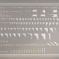 European style gypsum line skirting line top corner line ceiling corner line door line flat line ceiling 3d model