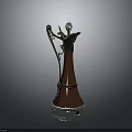 Vintage Copper Ewer with Silver Accents Elegant Handle and Decorative Base for Household Use