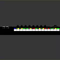 Electronic MIDI Controller With Colorful Keys And Black Control Panel