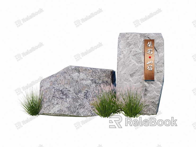 Inscription stone landscape stone garden landscape stone stone combination stone sketch model