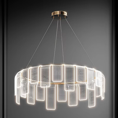 Light Luxury Chandelier 3d model Light Luxury Chandelier 3d model