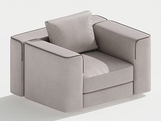 Modern Single Sofa Single Leisure Chair 3d model