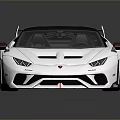 White Sports Car With Black Roof Rear Spoiler Sharp Lines And Race Inspired Aerodynamic Design
