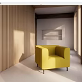 Modern Single Sofa Backrest Sofa Armrest Sofa 3d model