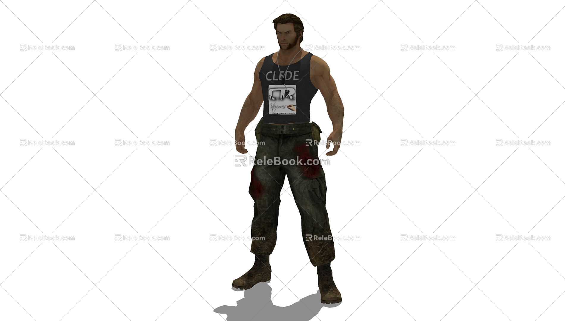 Modern game character Marvel Wolverine model