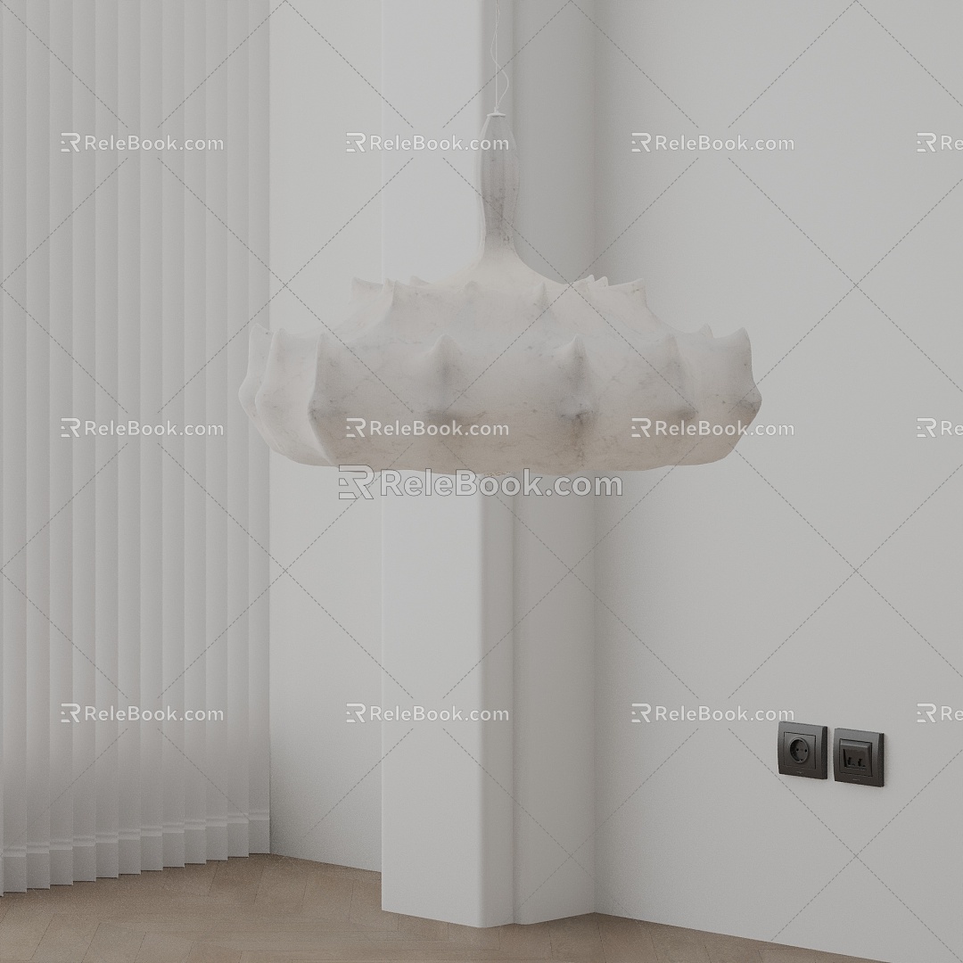 Modern chandelier 3d model