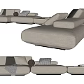 Modern Multiplayer Sofa 3d model
