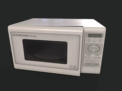 WARMCOOK Form Microwave Oven With Digital Display And Control Panel 3d model